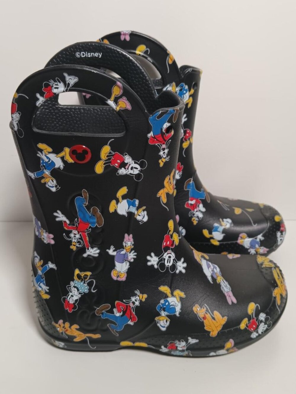 Crocs Boy Girl Kids Mickey & Friends Handle It Rain Boots J2